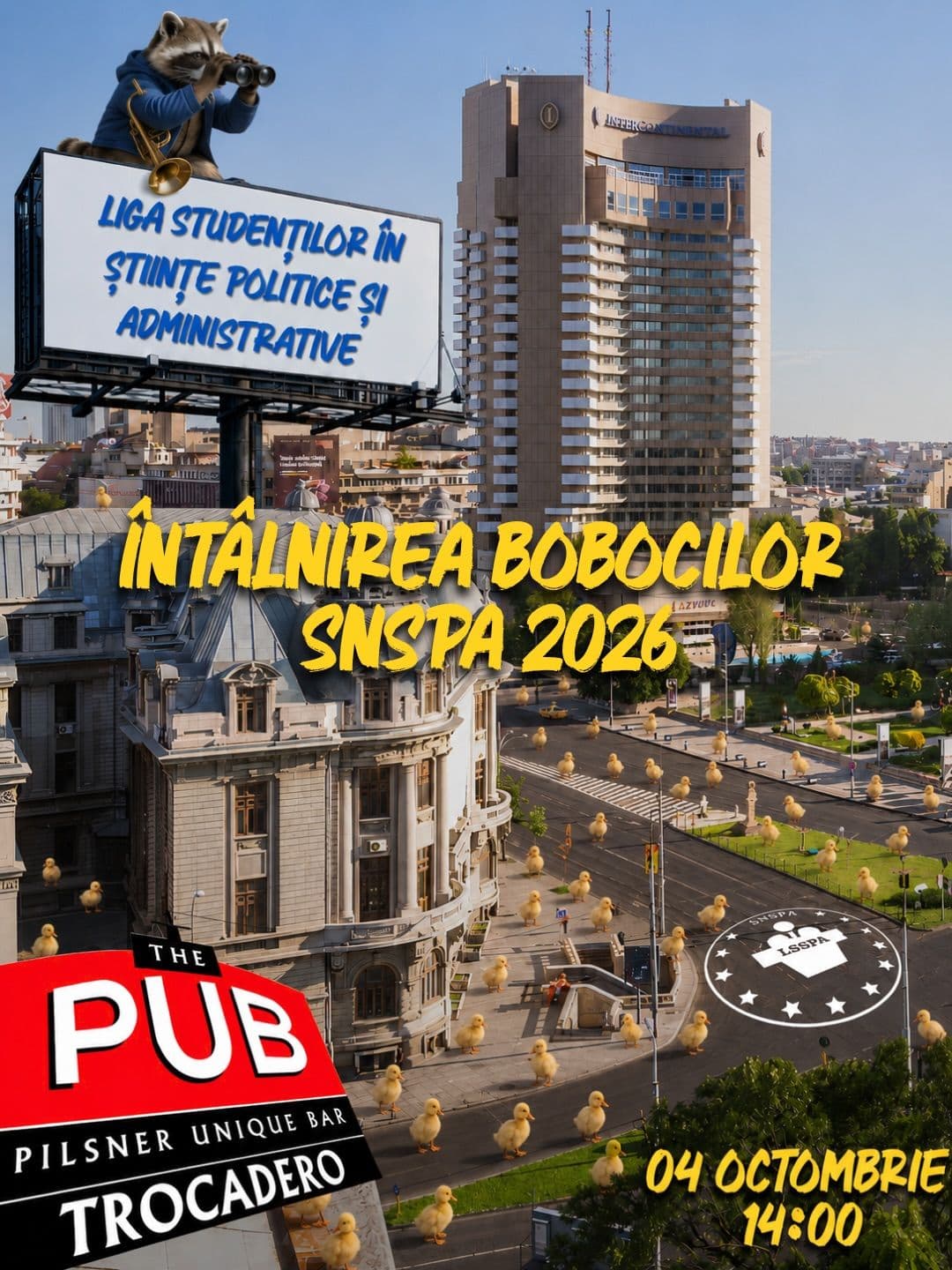 Afișul: Întâlnirea Bobocilor SNSPA